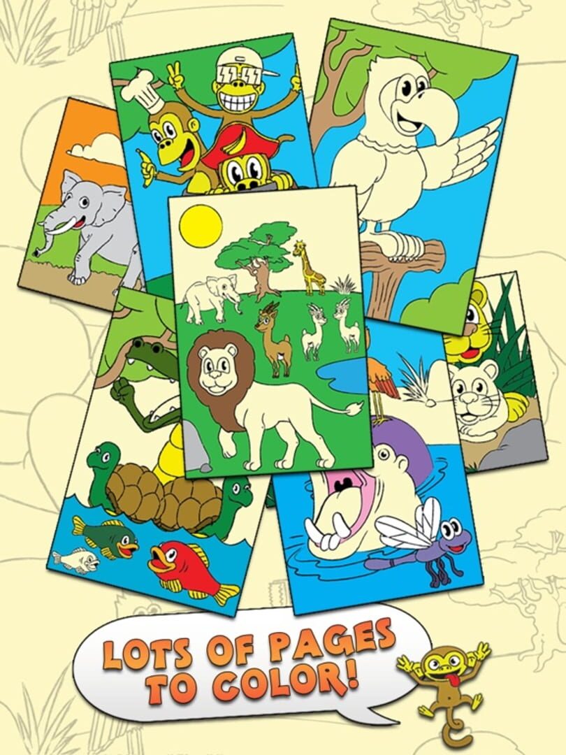 Coloring Animal Zoo Touch to Color Activity Coloring Book for Kids and Family Preschool Ultimate Edition - Screenshot