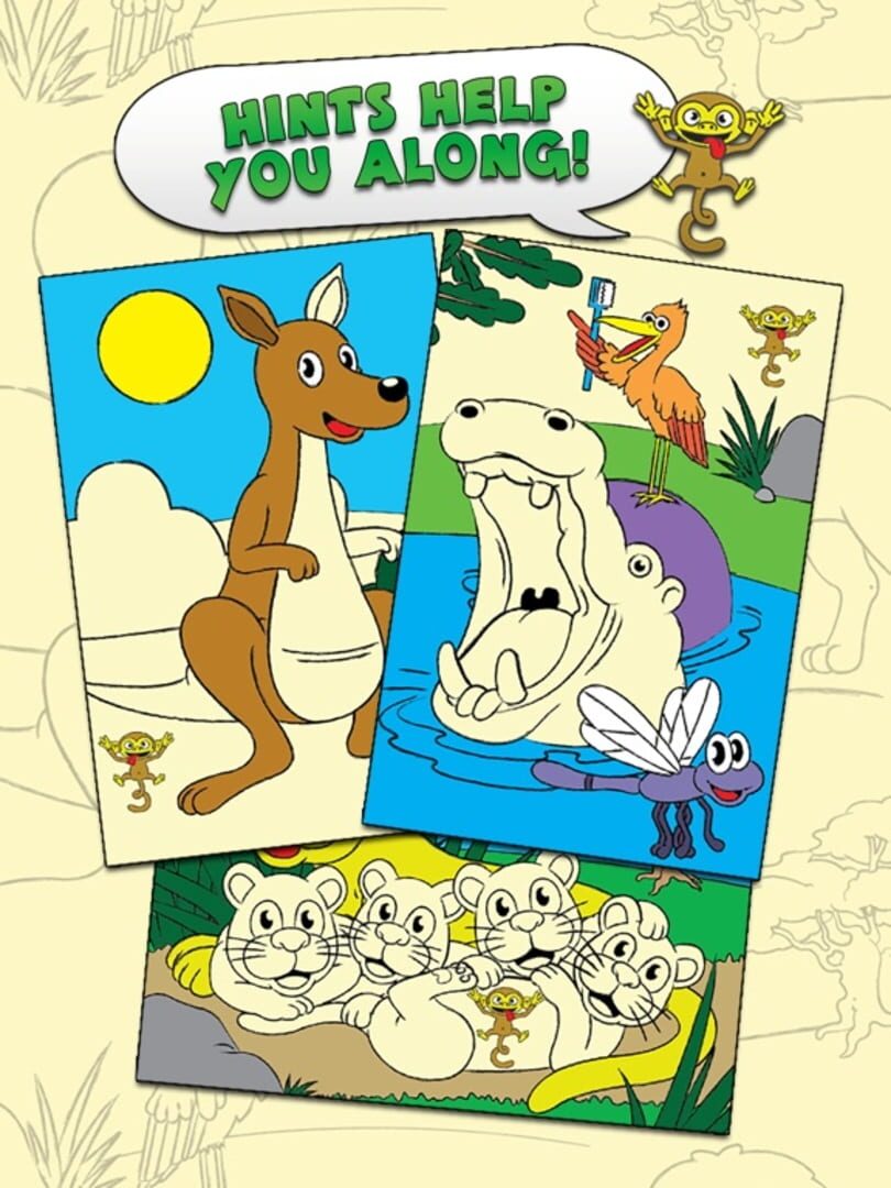 Coloring Animal Zoo Touch to Color Activity Coloring Book for Kids and Family Preschool Ultimate Edition - Screenshot