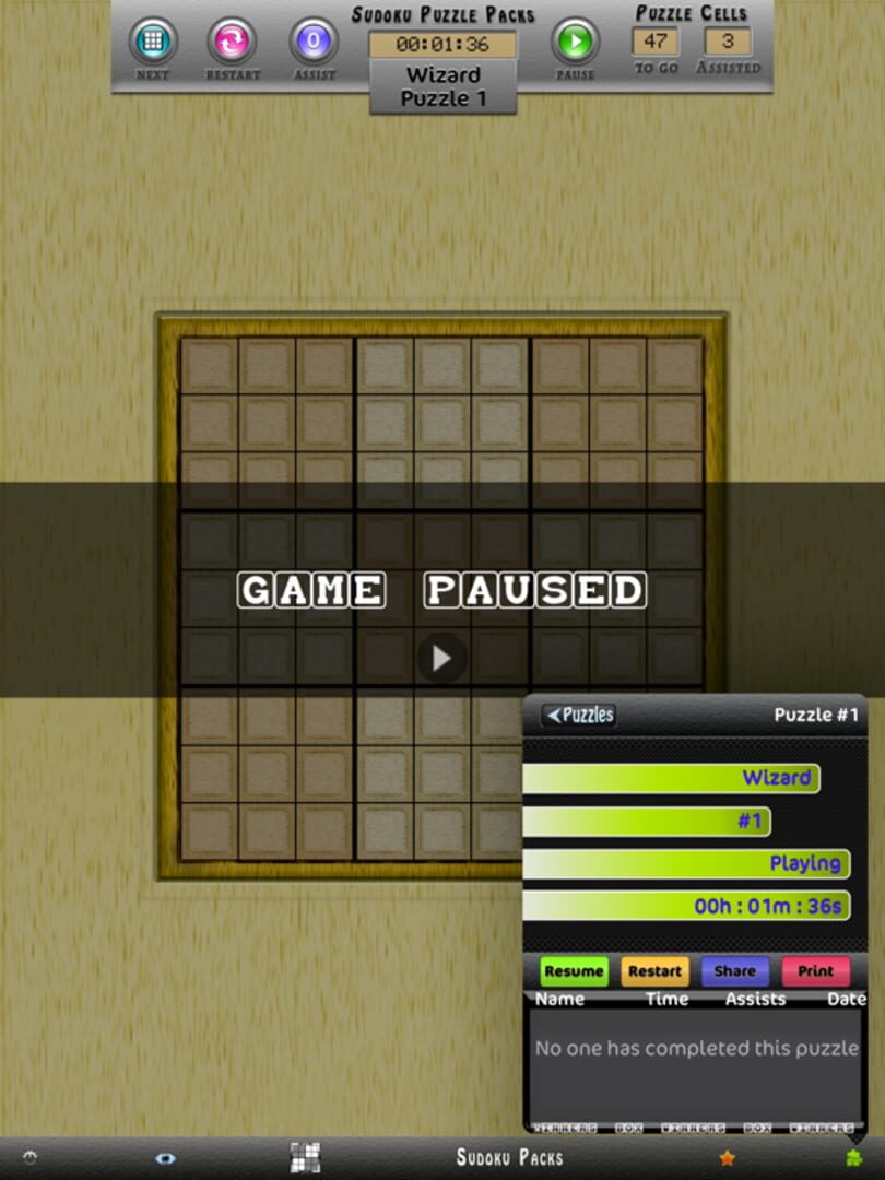 Sudoku Puzzle - Screenshot