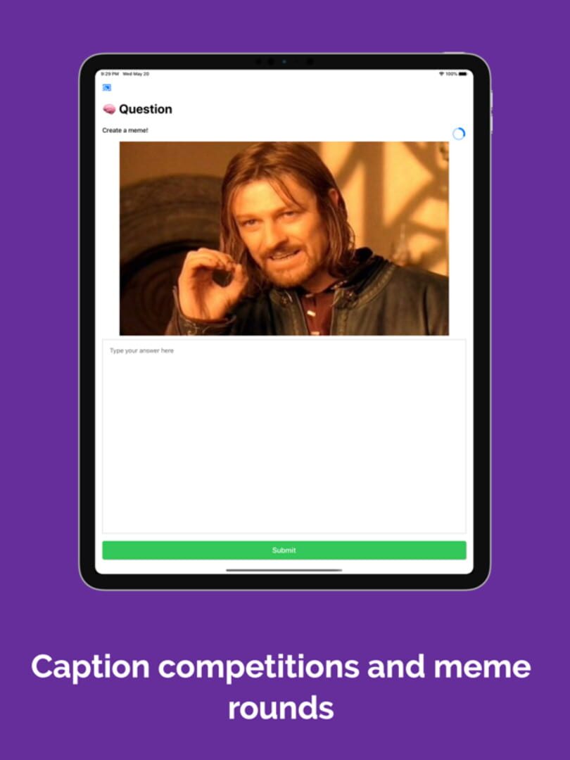 Burn: Multiplayer quiz game - Screenshot
