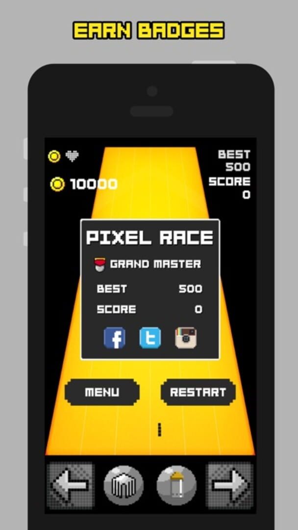 Pixel Race: Endless Retro Racing - Screenshot