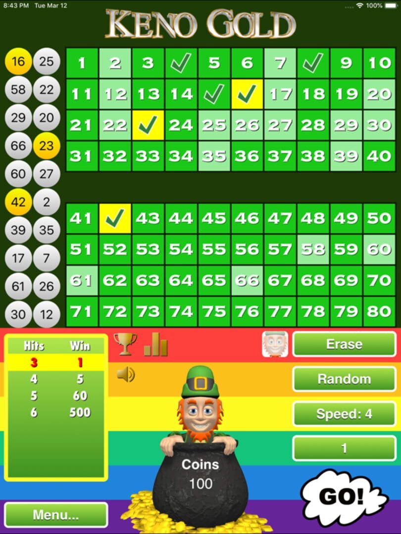 Keno Gold - Screenshot
