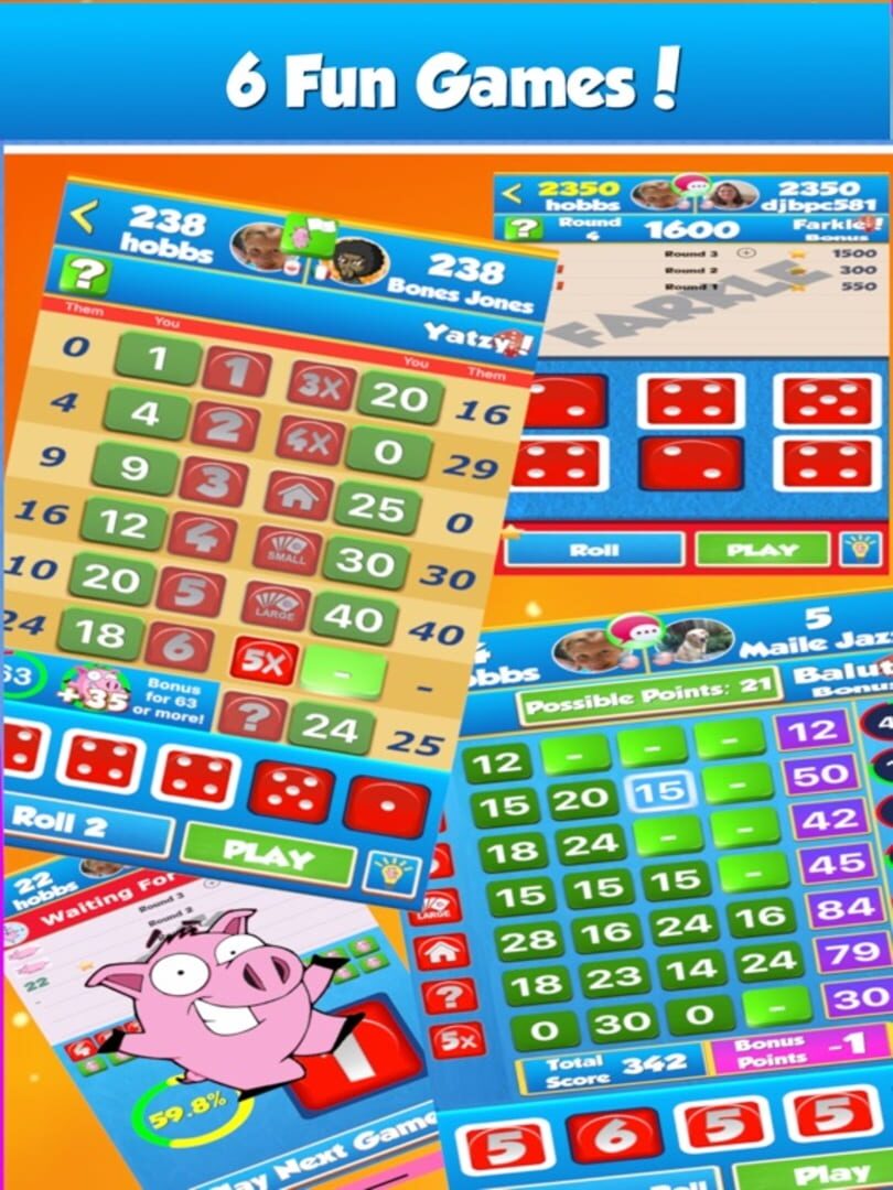 Dice World: 6 Fun Games - Screenshot
