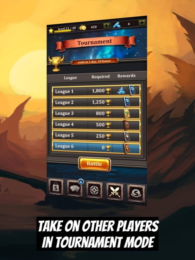 CCG Deck Adventures Wild Arena - Screenshot