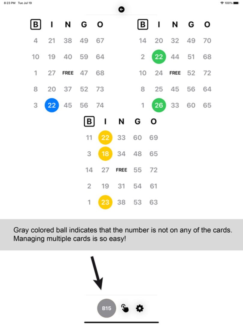 Tap Bingo - Screenshot