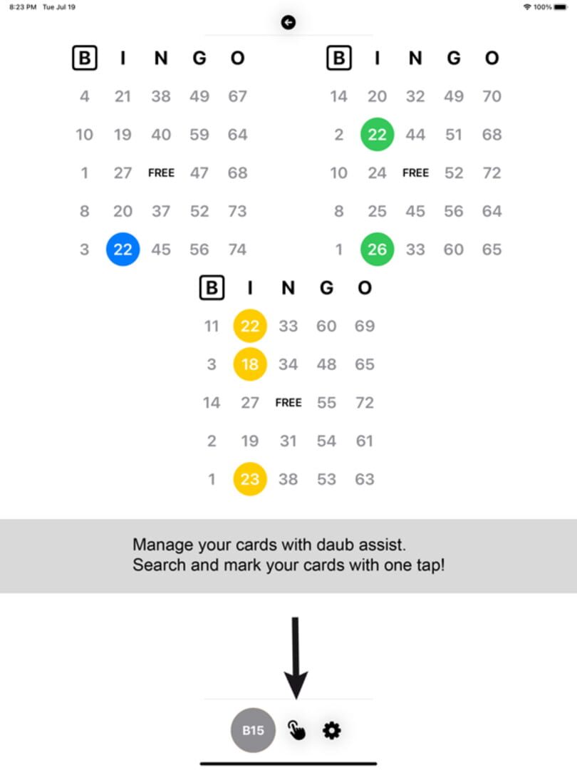 Tap Bingo - Screenshot