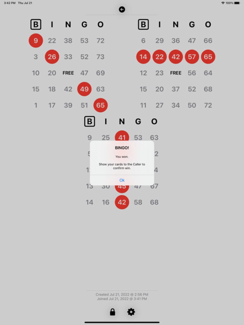 Tap Bingo - Screenshot