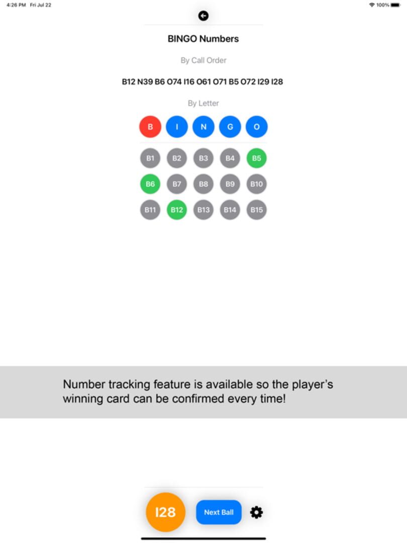 Tap Bingo - Screenshot
