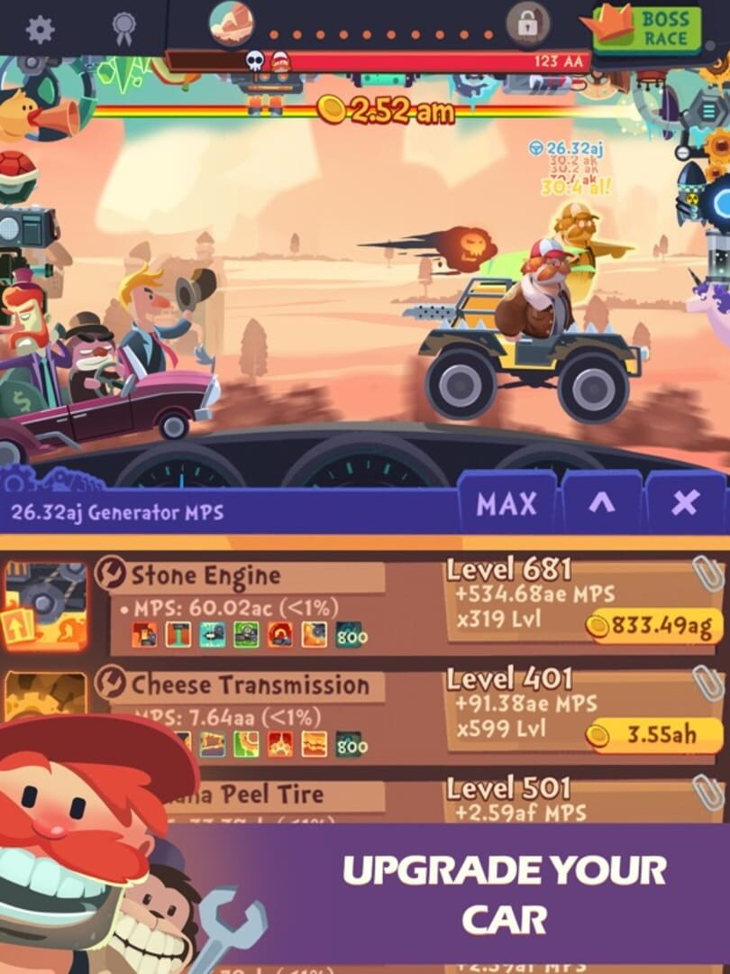 Clicker Racing - Screenshot