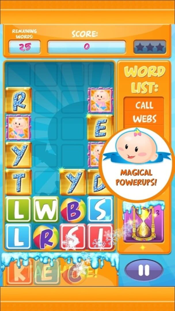 Baby Blocks: Swipe & Tap Letters, Spell Words Fast - Screenshot