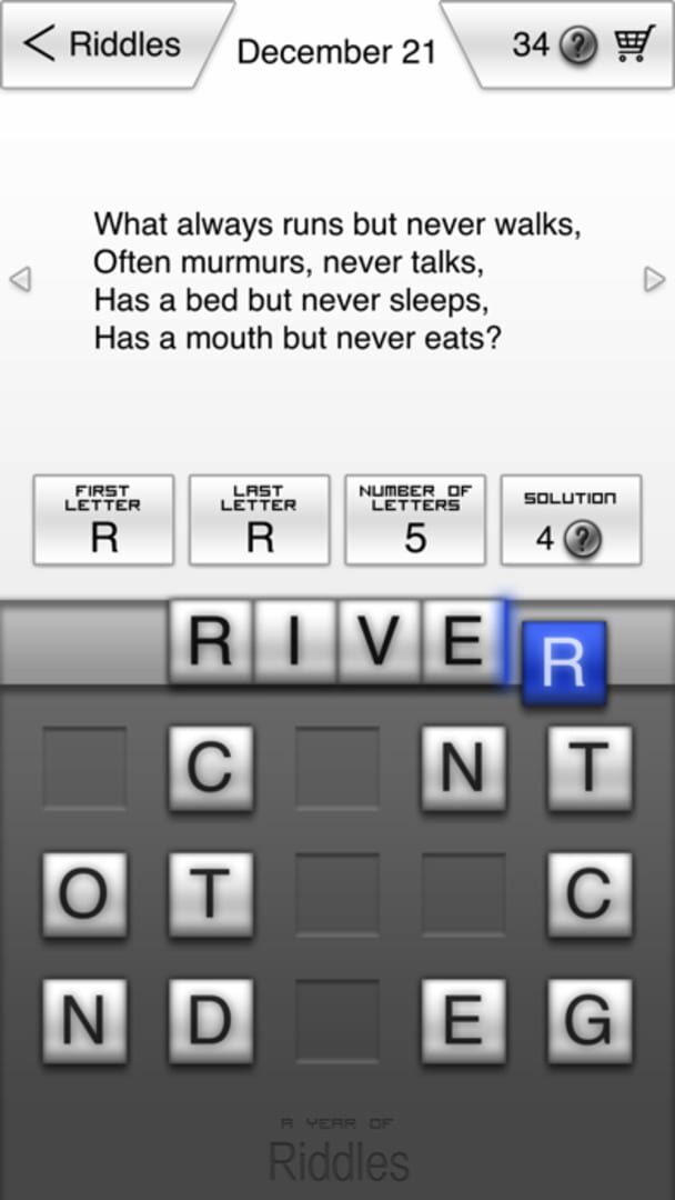 A Year of Riddles - Screenshot