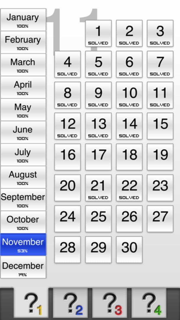 A Year of Riddles - Screenshot