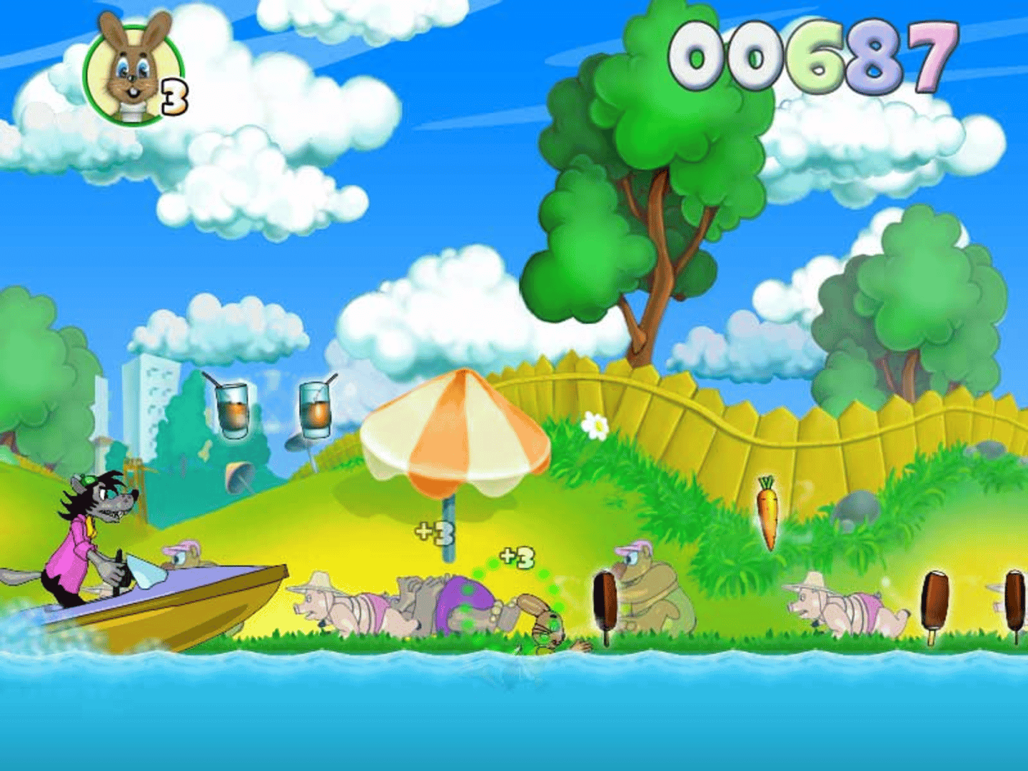 Nu, pogodi! Vypusk 4: Dogonyalki screenshot