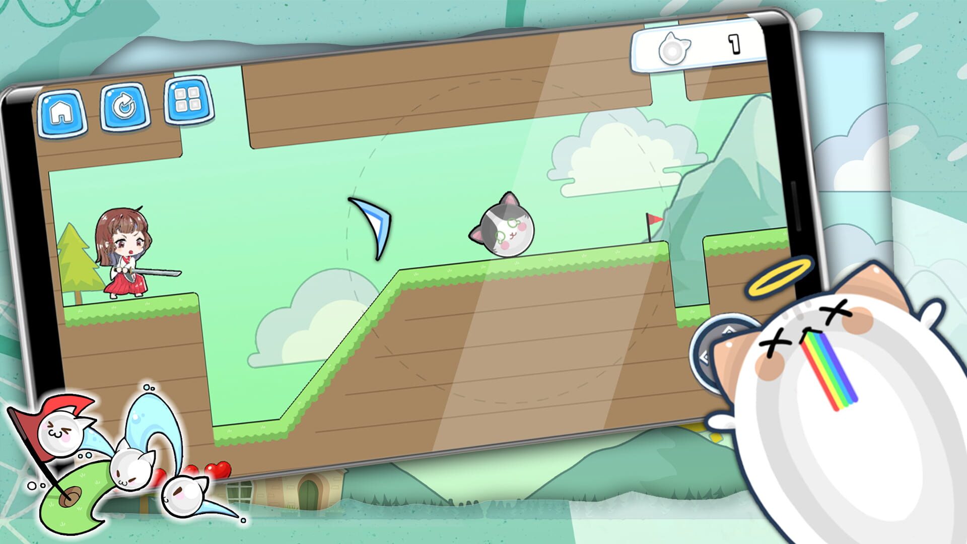 Crazy Golf Cat - Screenshot