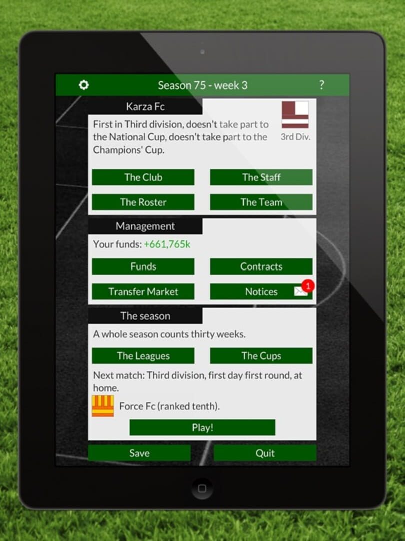 Karza Football Man 2017 - Screenshot
