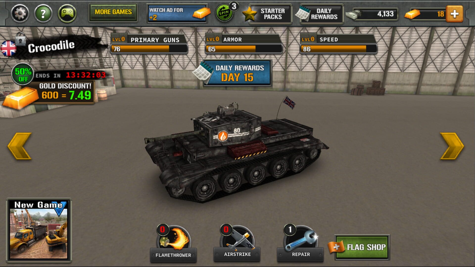 Tanks of Battle: World War 2 - Screenshot