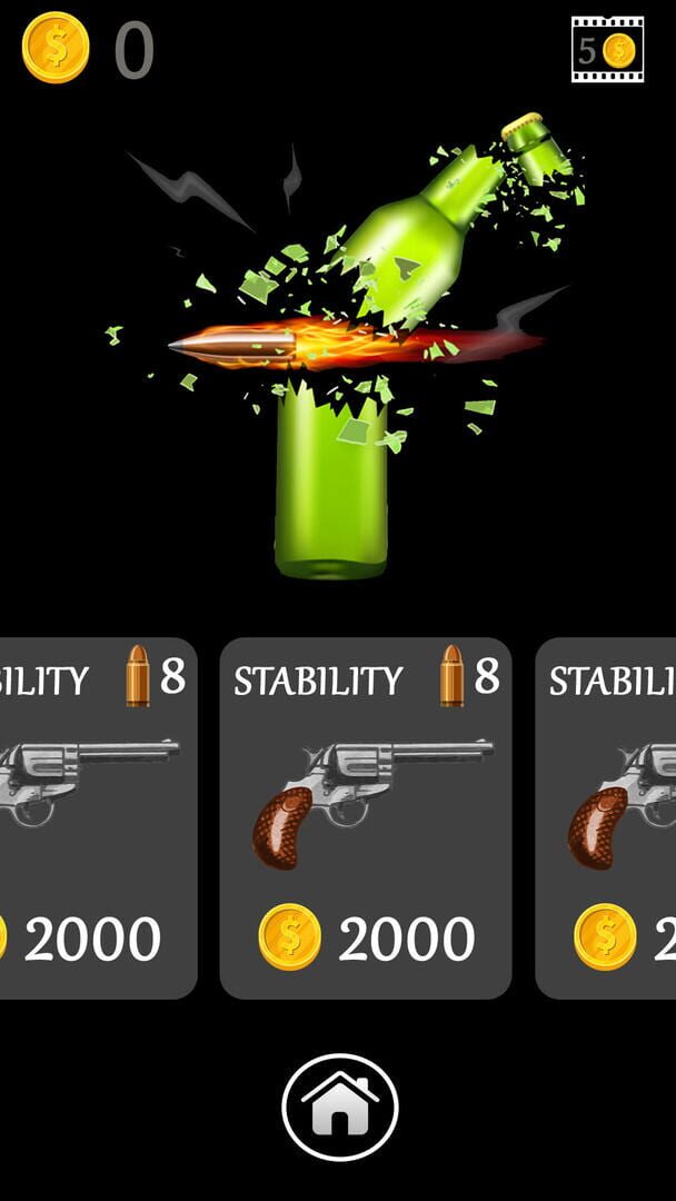 Gun vs. Bottles - Screenshot