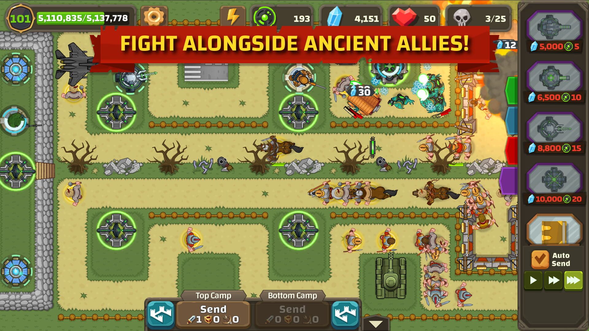 Ancient Allies Tower Defense - Screenshot