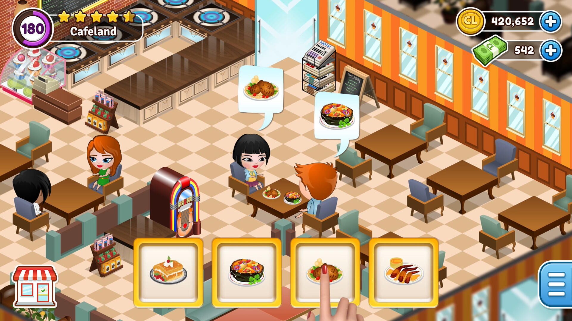 Cafeland: Restaurant Cooking - Screenshot