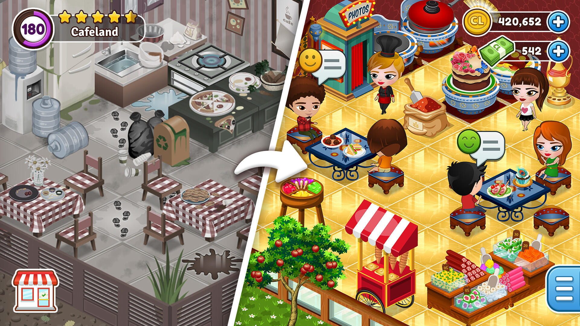 Cafeland: Restaurant Cooking - Screenshot