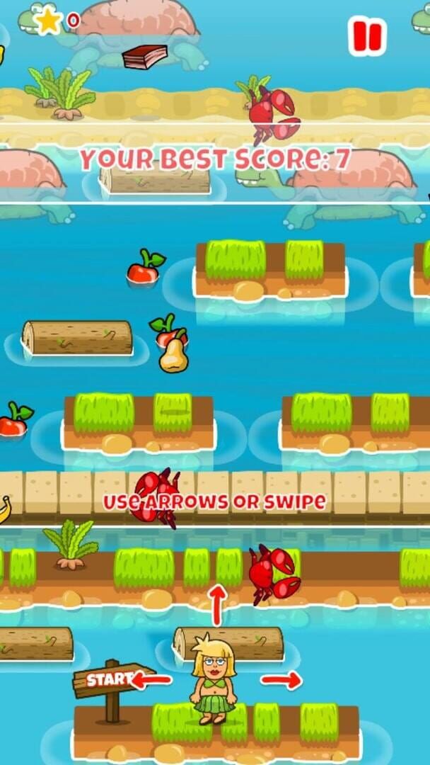 Adam and Eve: Crossy River - Screenshot