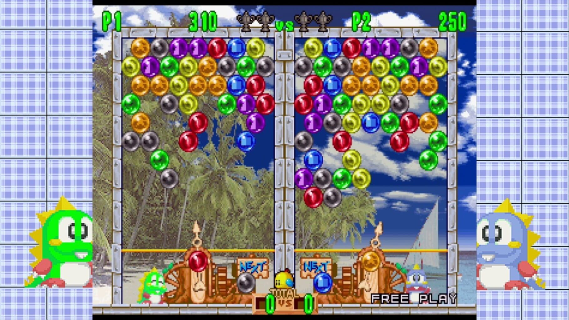 Puzzle Bobble 2X/Bust-A-Move 2: Arcade Edition & Puzzle Bobble 3/Bust-A-Move 3: S-Tribute screenshot