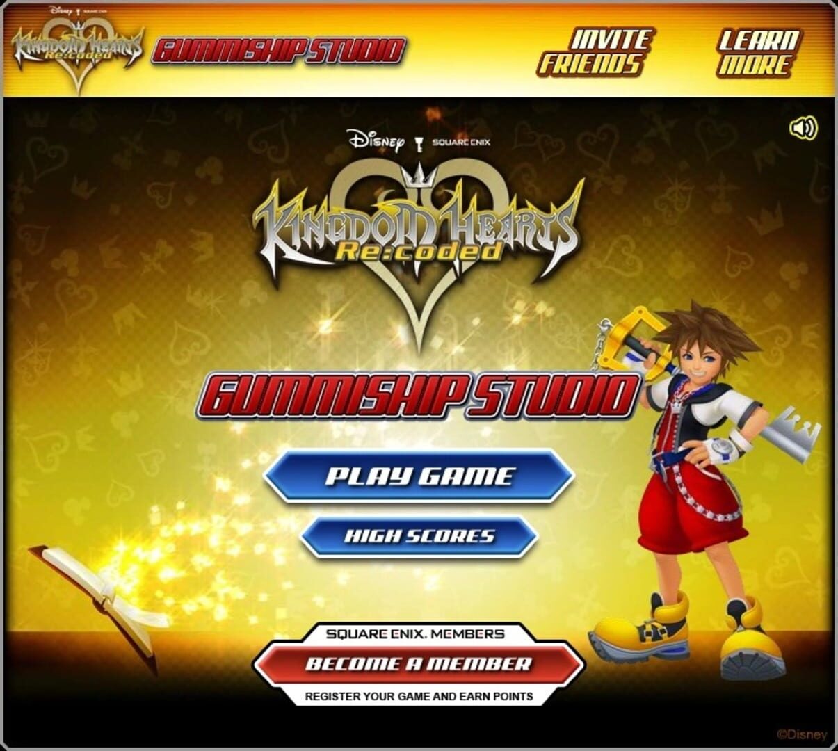 Captura de pantalla - Kingdom Hearts Re:coded Gummiship Studio