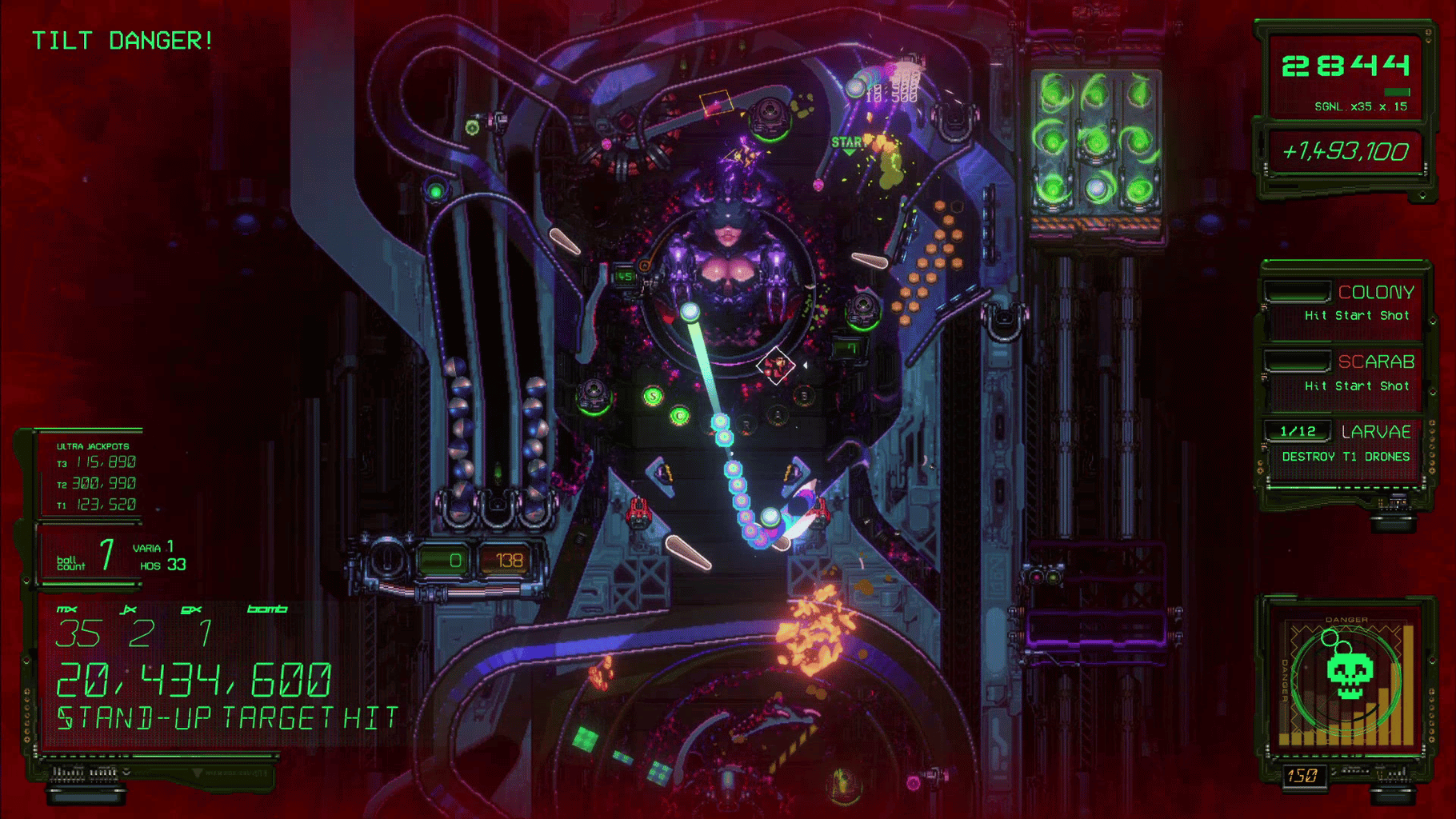 Xenotilt: Hostile Pinball Action screenshot