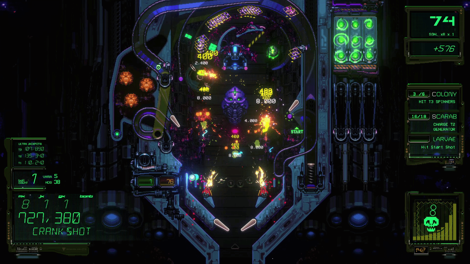 Xenotilt: Hostile Pinball Action screenshot