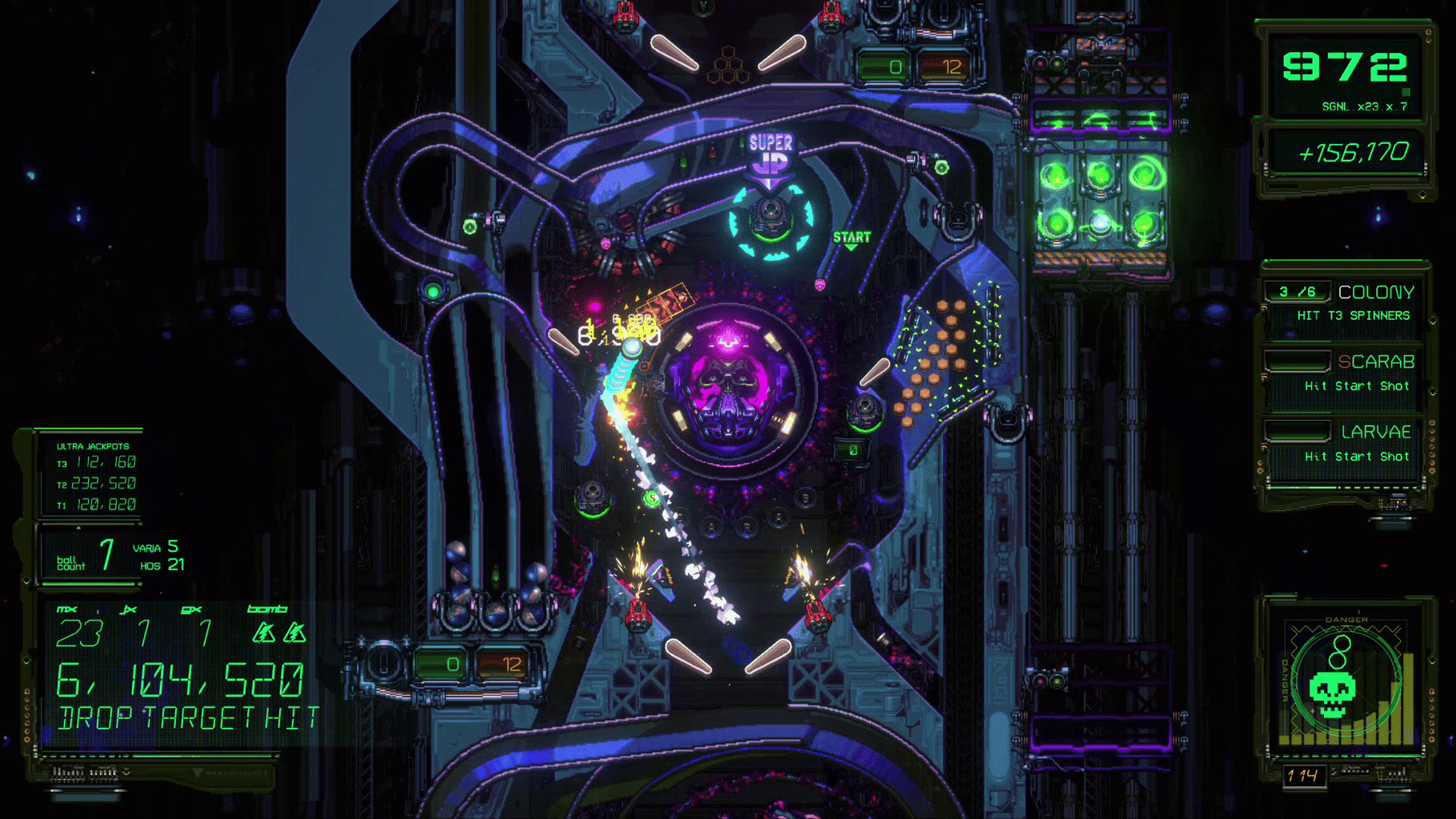 Xenotilt: Hostile Pinball Action screenshot