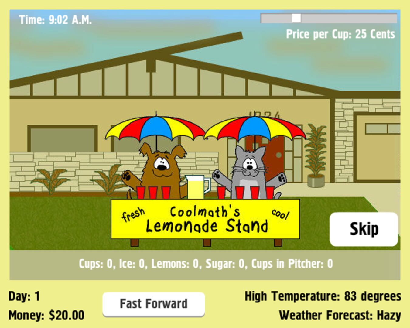 Lemonade Stand - Screenshot