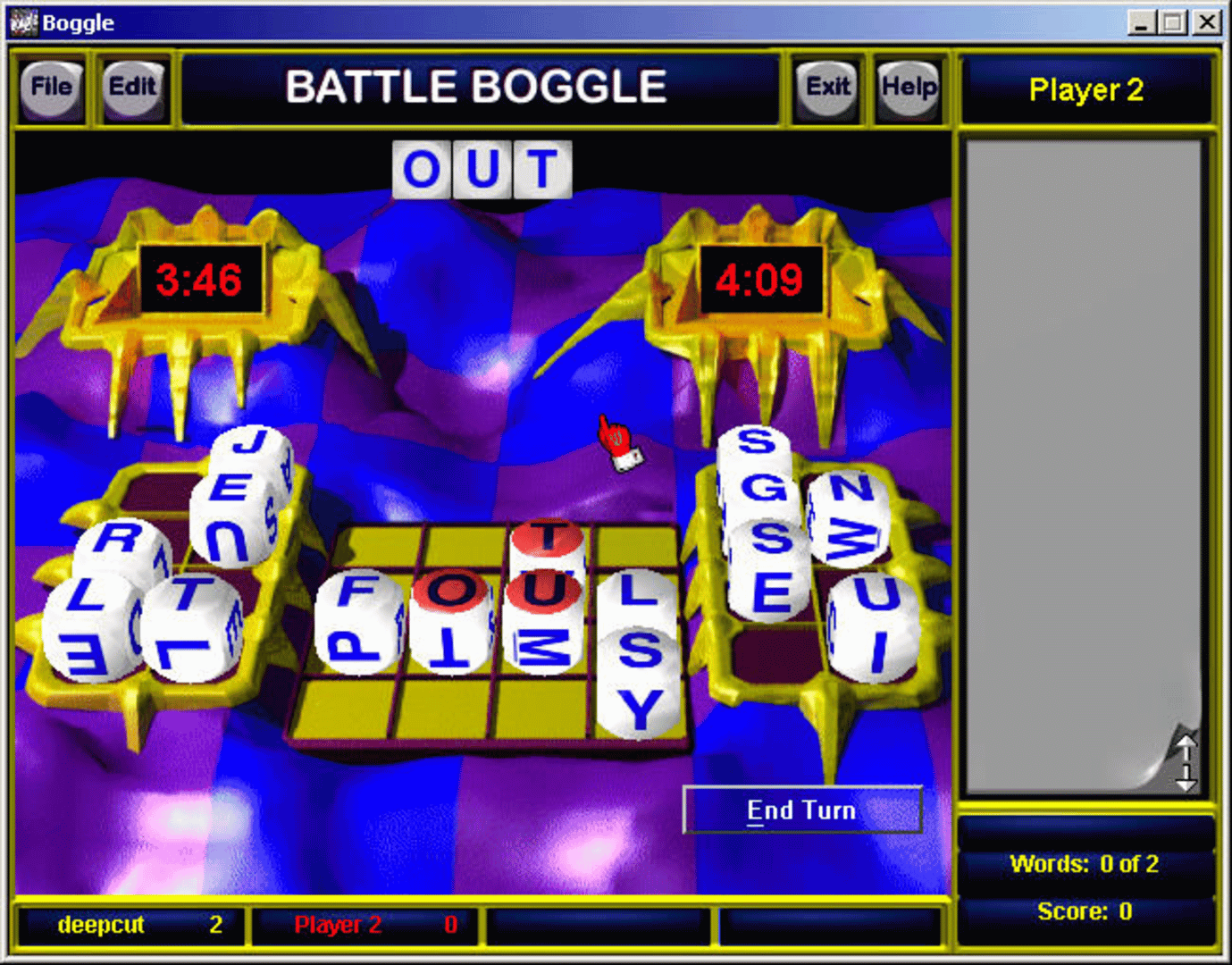 Boggle screenshot