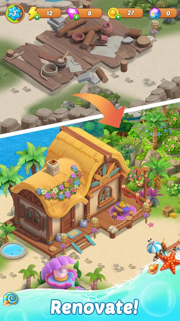 Adventure Island Merge - Screenshot