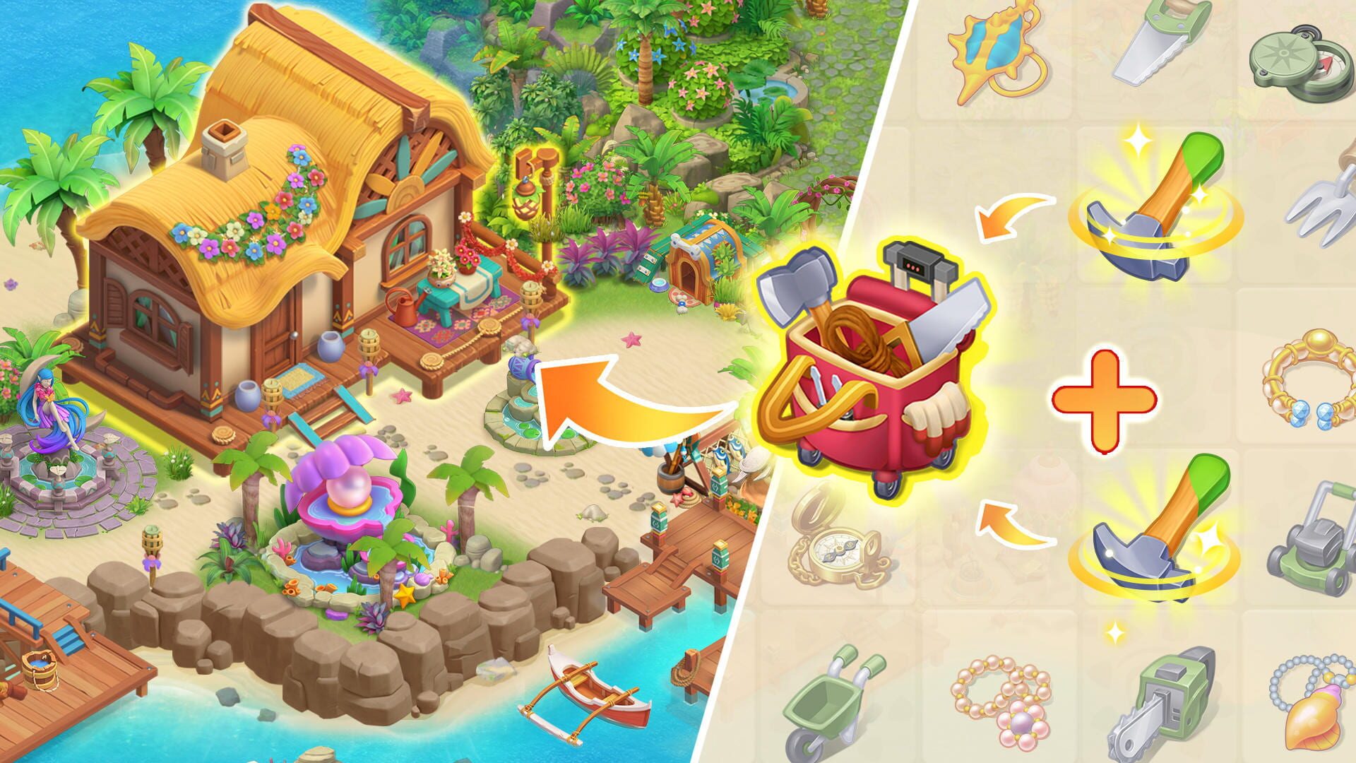 Adventure Island Merge - Screenshot