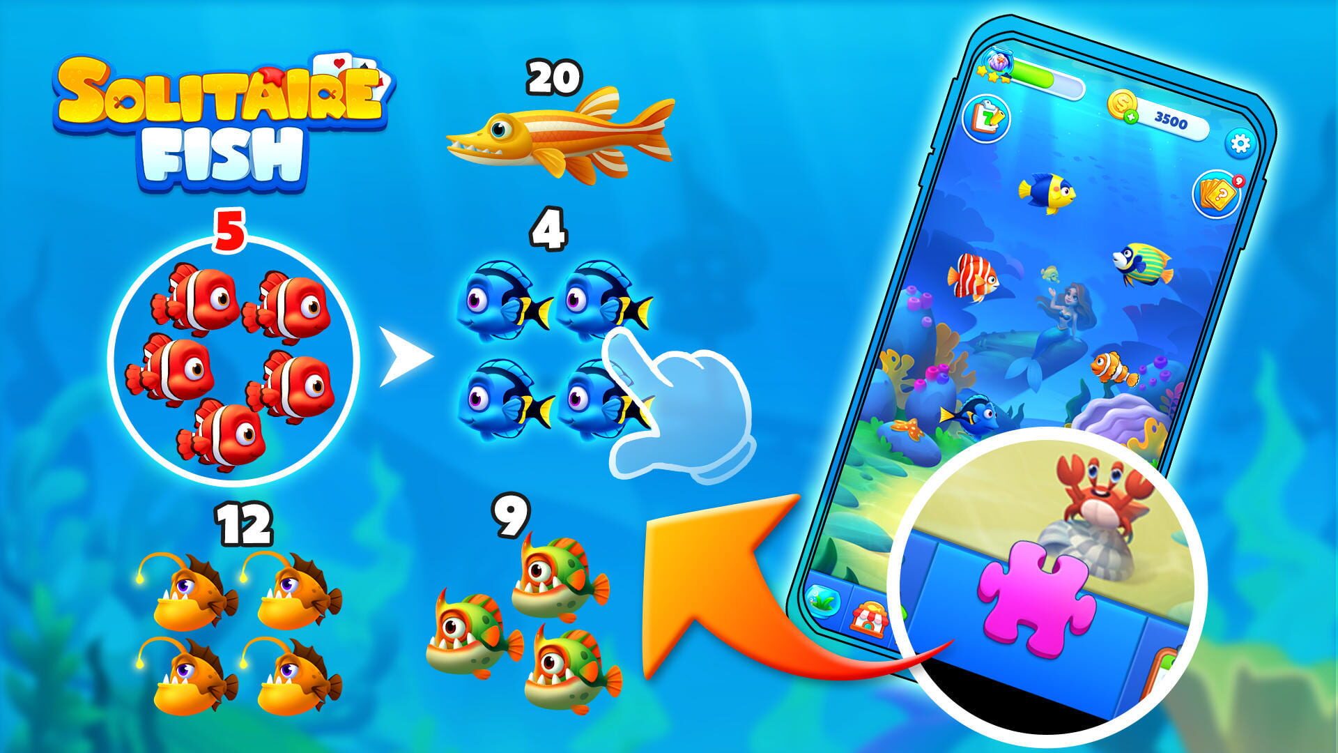 Solitaire Fish - Screenshot