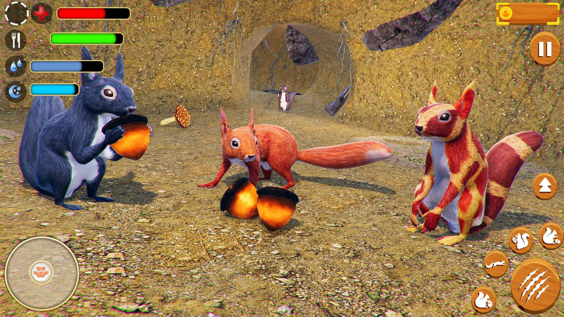Wild Squirrel Family Sim 3D - Screenshot