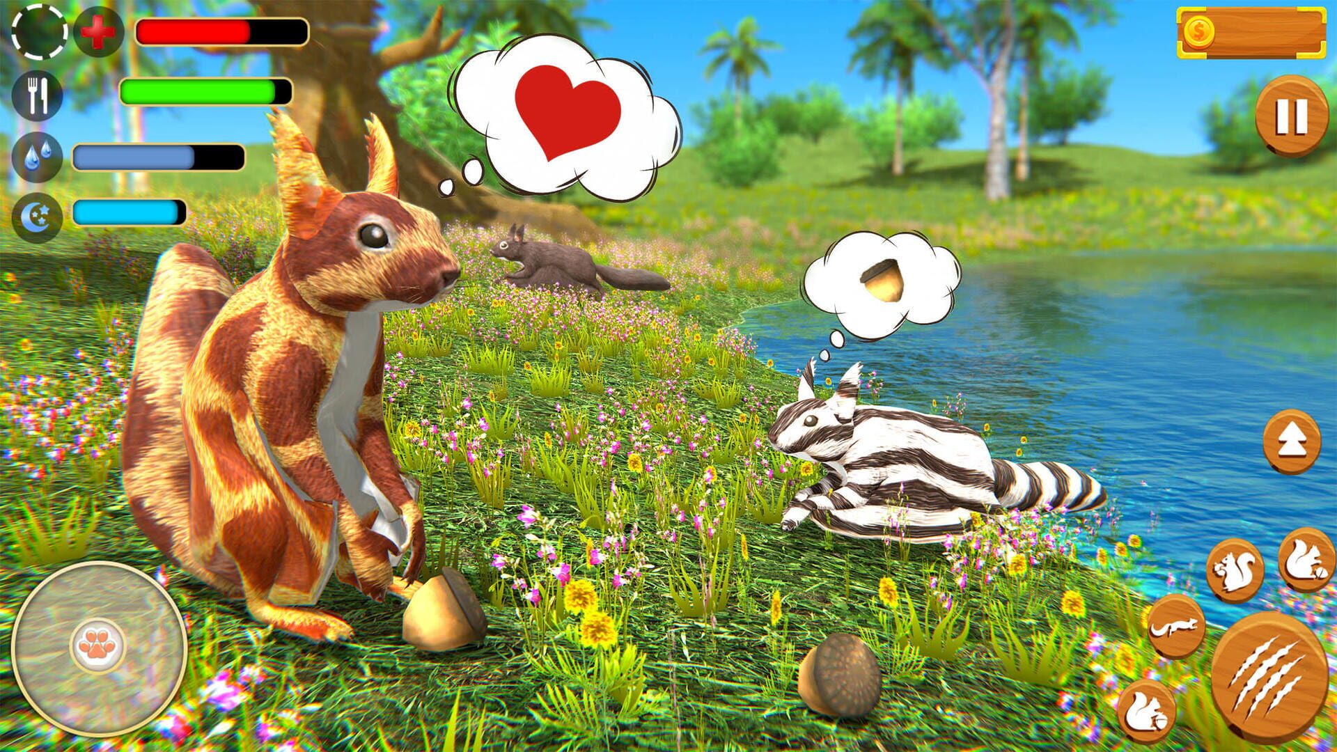 Wild Squirrel Family Sim 3D - Screenshot
