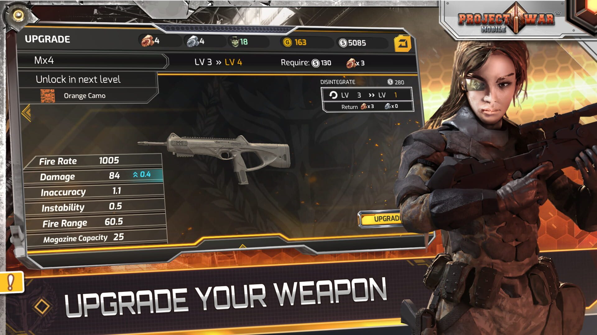 Project War Mobile - Screenshot