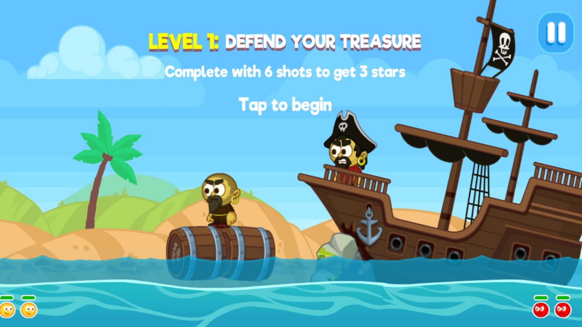 Raft Wars: Against Pirates - Screenshot