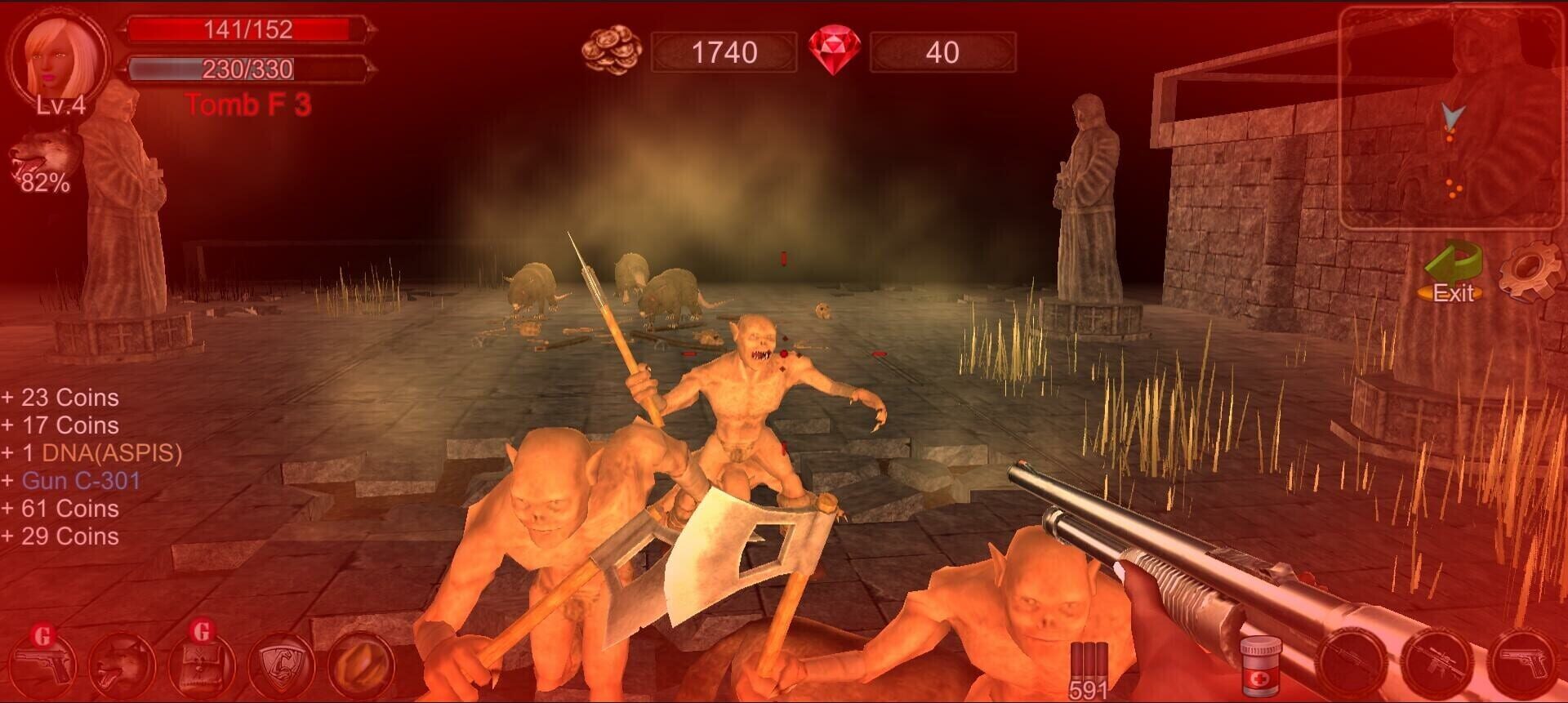 Dungeon Shooter: Dark Temple - Screenshot