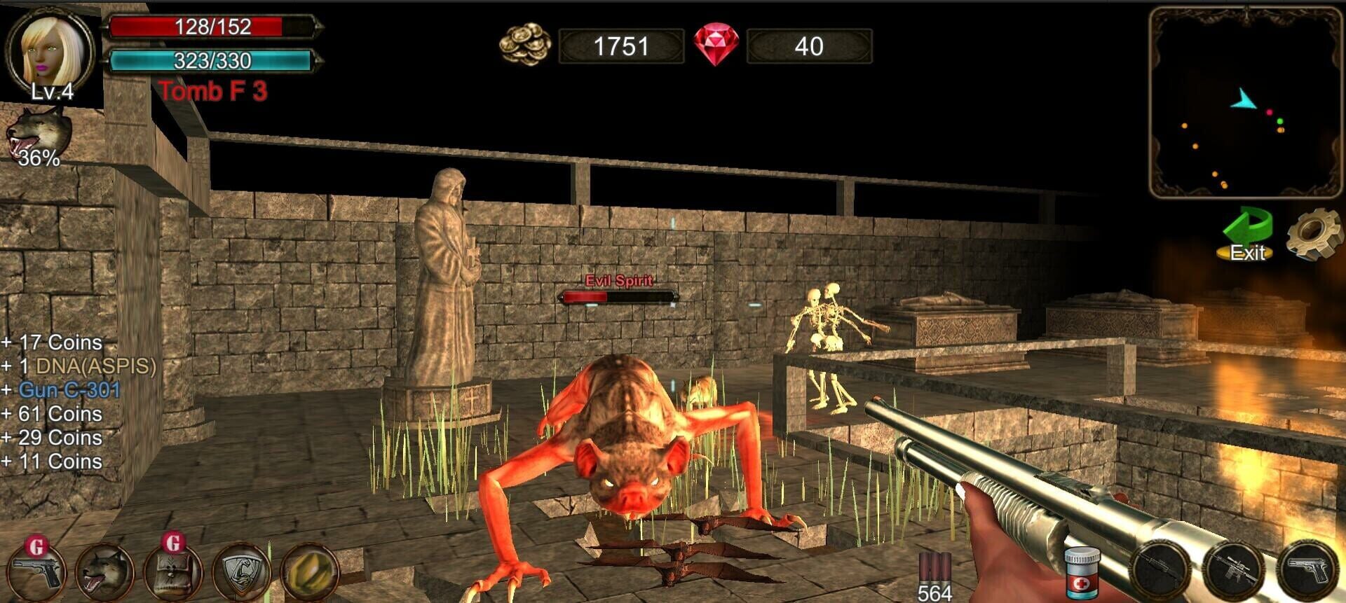 Dungeon Shooter: Dark Temple - Screenshot