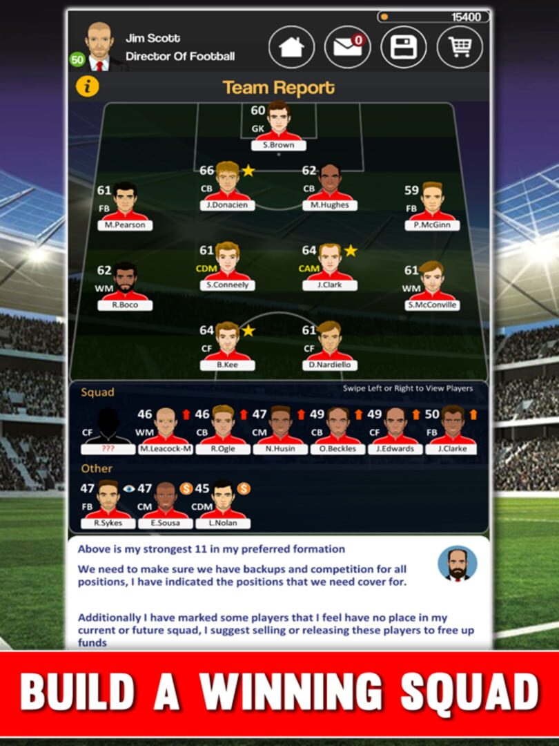 Club Soccer Director 2018 - Screenshot