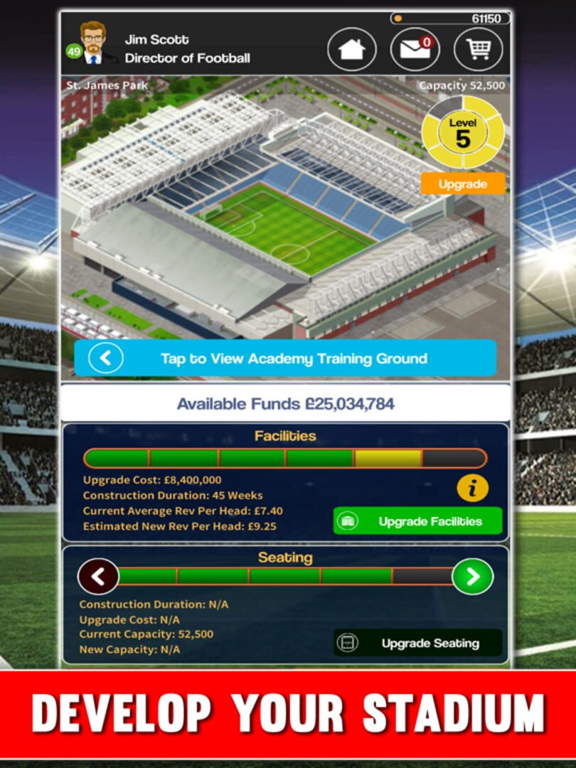 Club Soccer Director 2018 - Screenshot