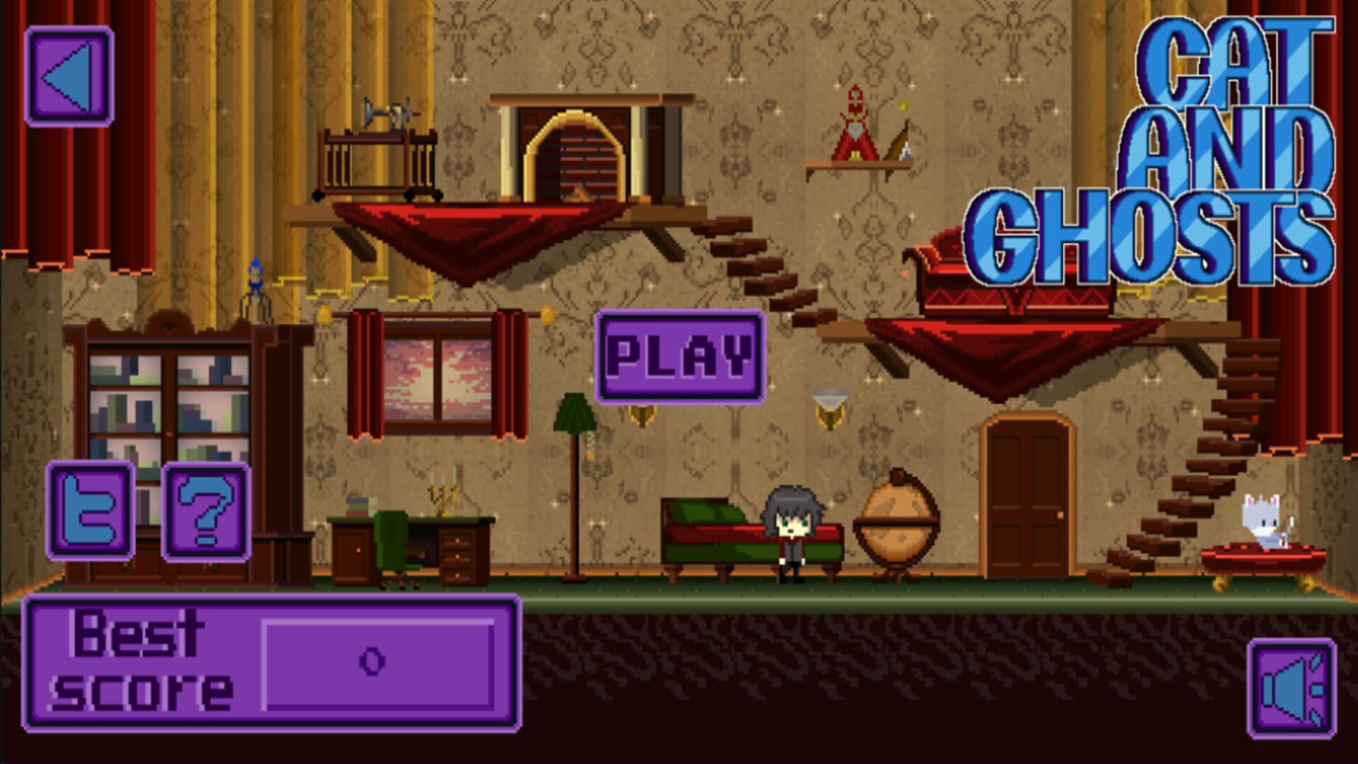 Cat and Ghosts - Screenshot