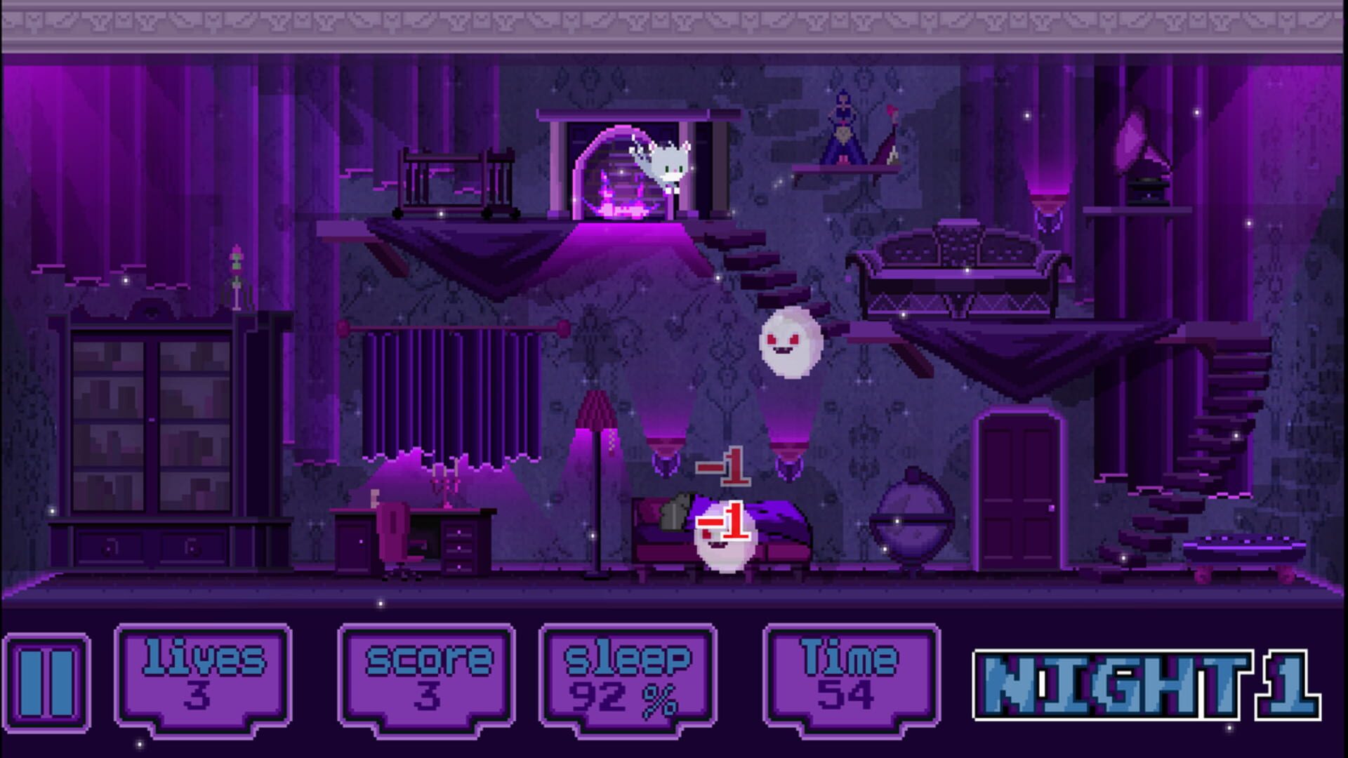 Cat and Ghosts - Screenshot