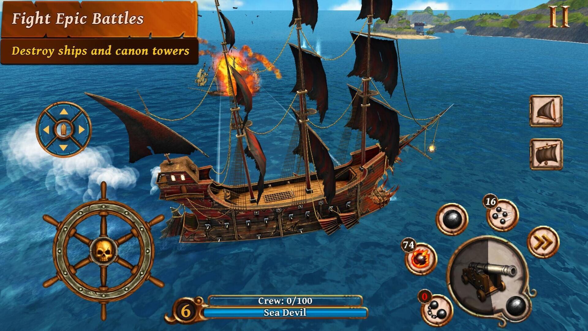 Ships of Battle Age of Pirates - Screenshot