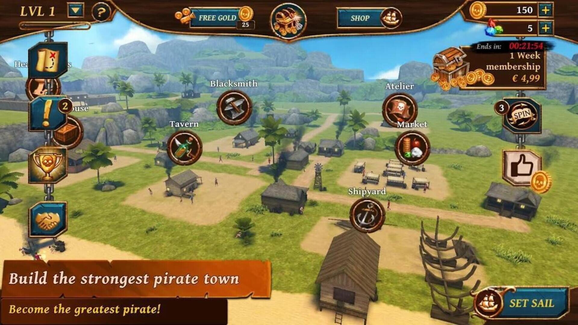 Ships of Battle Age of Pirates - Screenshot