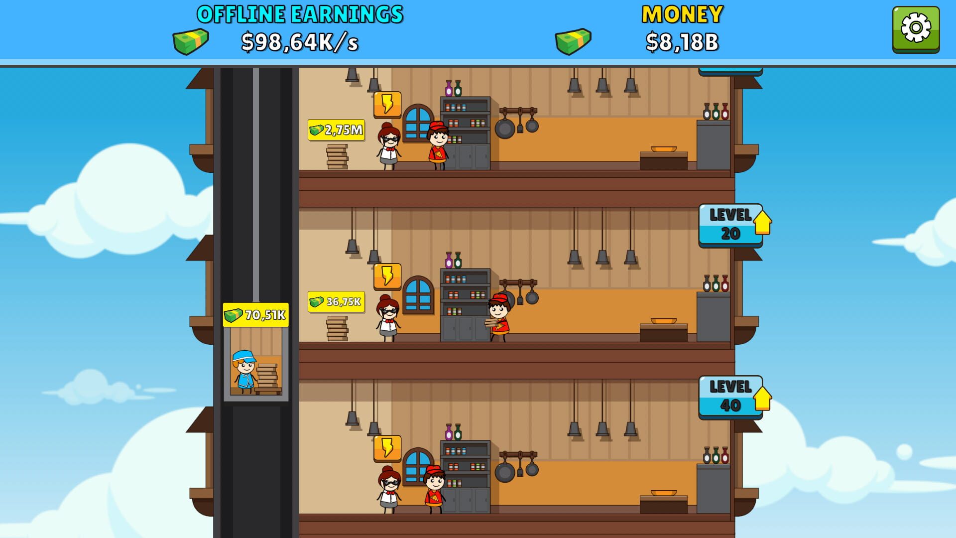 Idle Pizza Empire - Screenshot