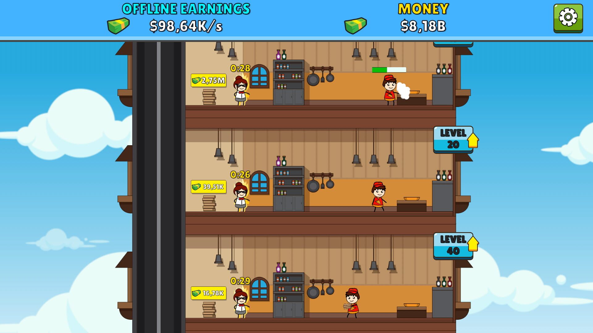 Idle Pizza Empire - Screenshot