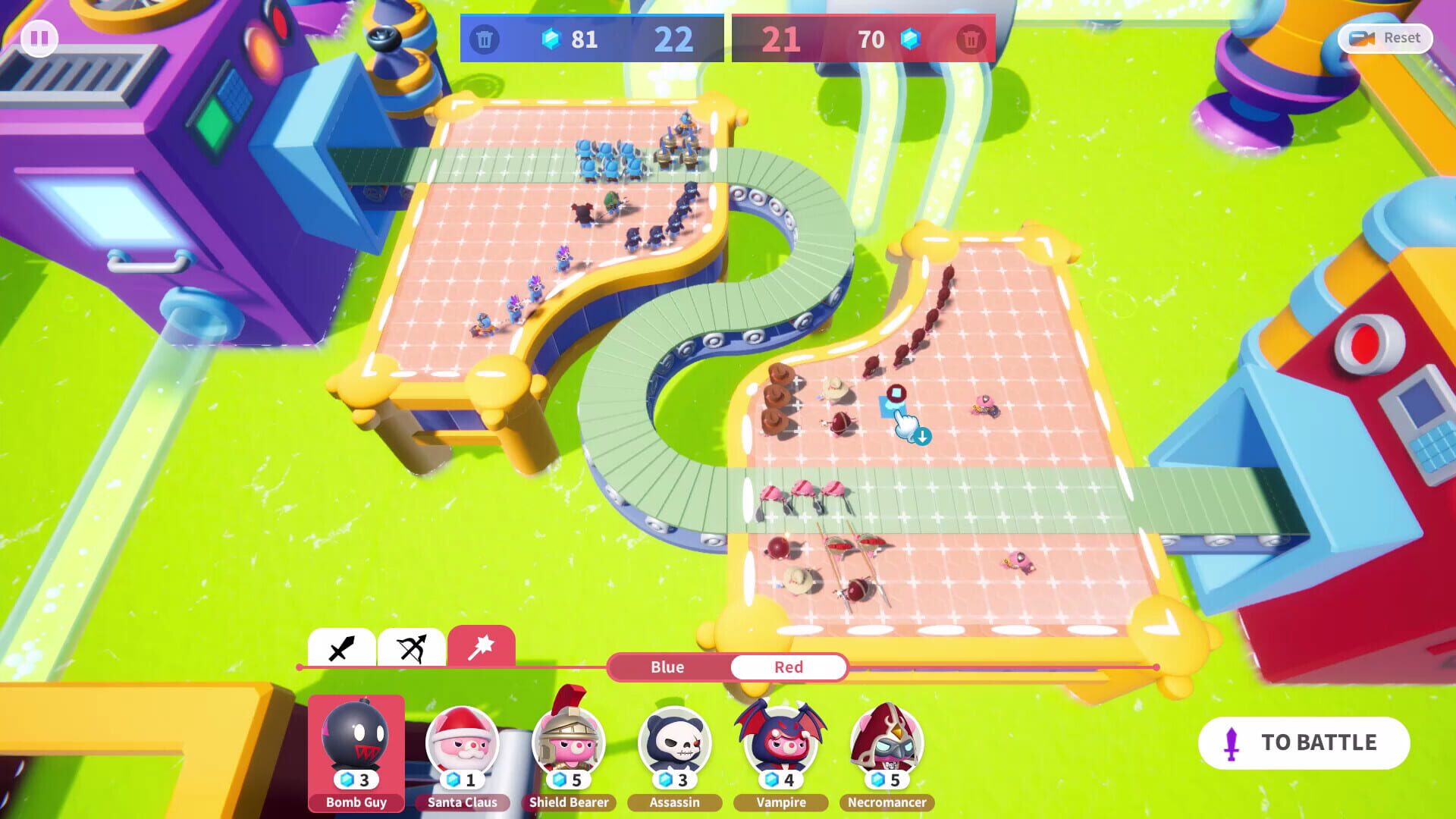 Dolly Wars: Auto Tactics - Holiday Nightmares Campaign - Screenshot